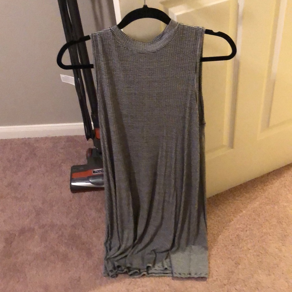 Striped T shirt dress